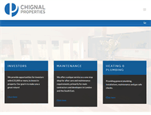 Tablet Screenshot of chignalproperties.com